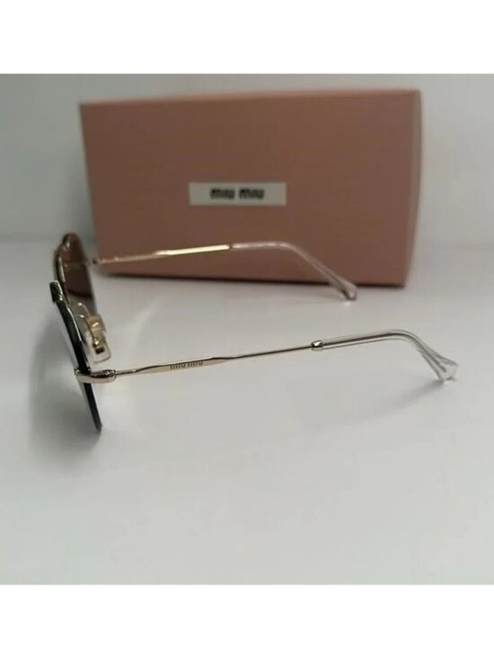 New - Miu Miu™ Core Collection MU 62US ZVN1C0 58 - Pale Gold main image 9